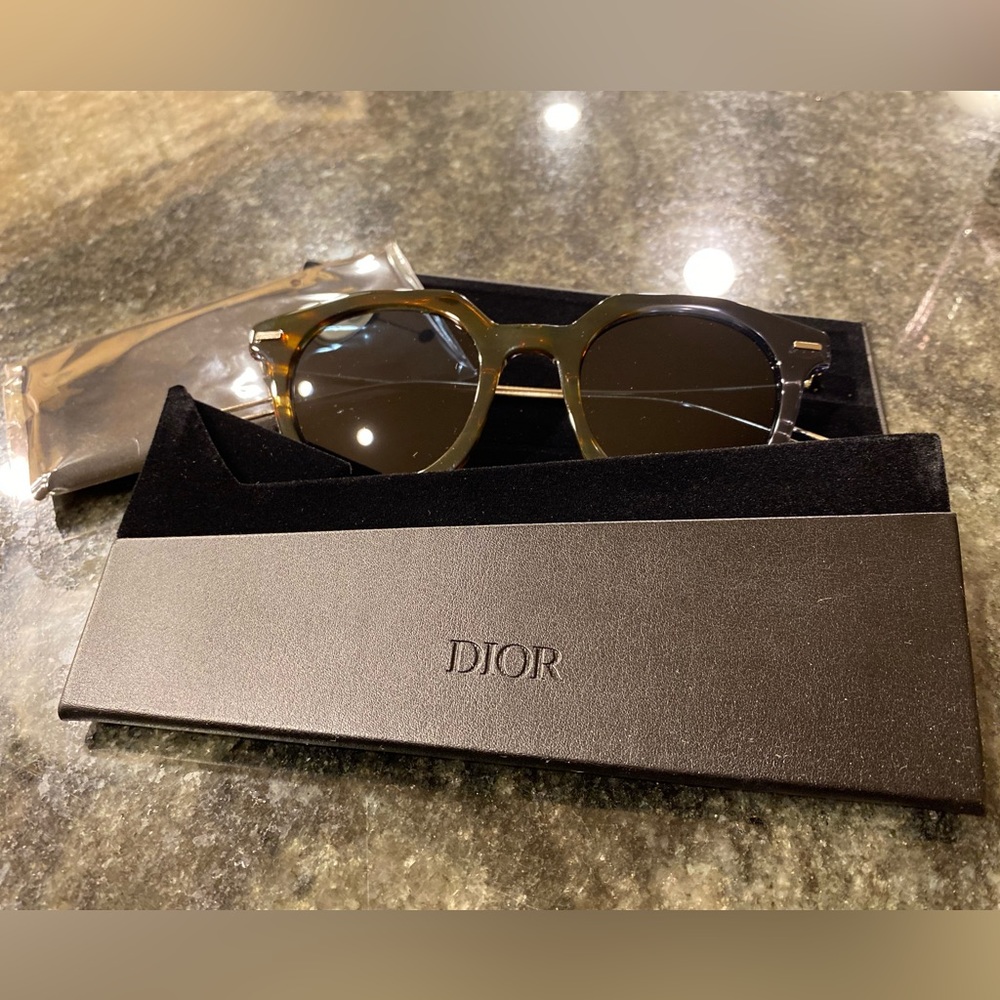 Christian Dior Master AB8 - Havana Grey / Blue - Mens Sunglasses - NWT - Picture 3 of 6